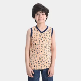 Boys Cotton Jersey Sand Beach Sando