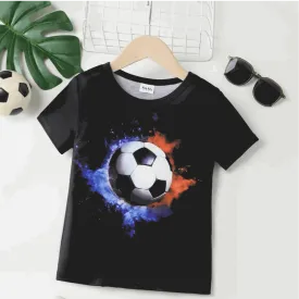 Childlike Ball Element Short Sleeve T-shirt - Kids Boy