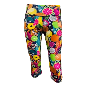 High Waist Funky 3/4 Leggings - Fruity