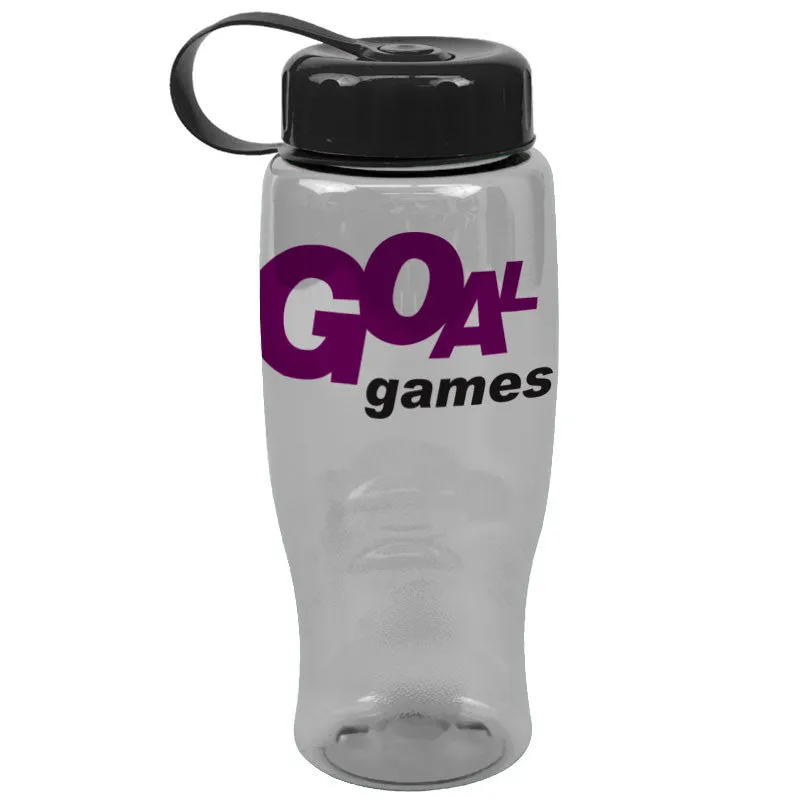 27 oz Poly-Pure Bottle with Tethered Lid