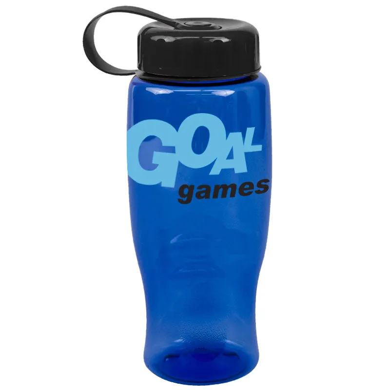 27 oz Poly-Pure Bottle with Tethered Lid