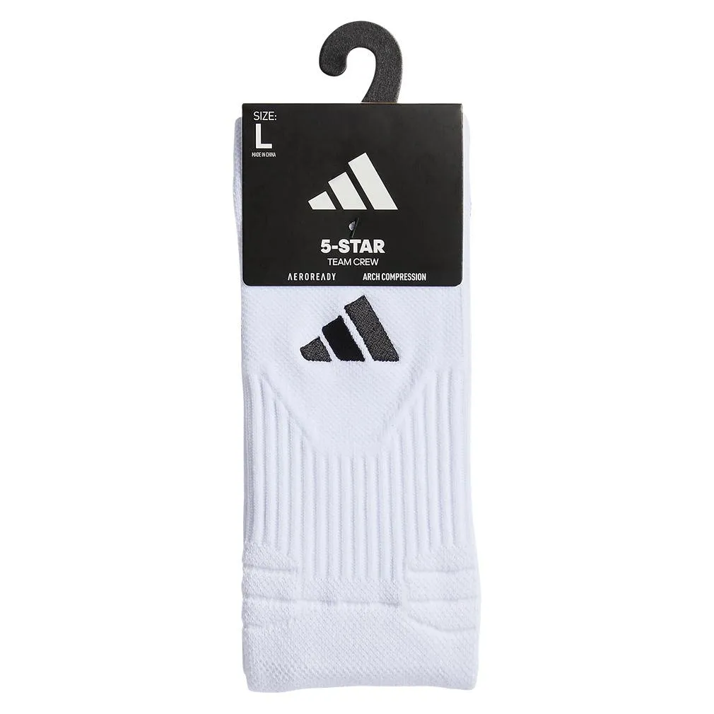 5-Star Team 2.0 Crew Socks White and Black