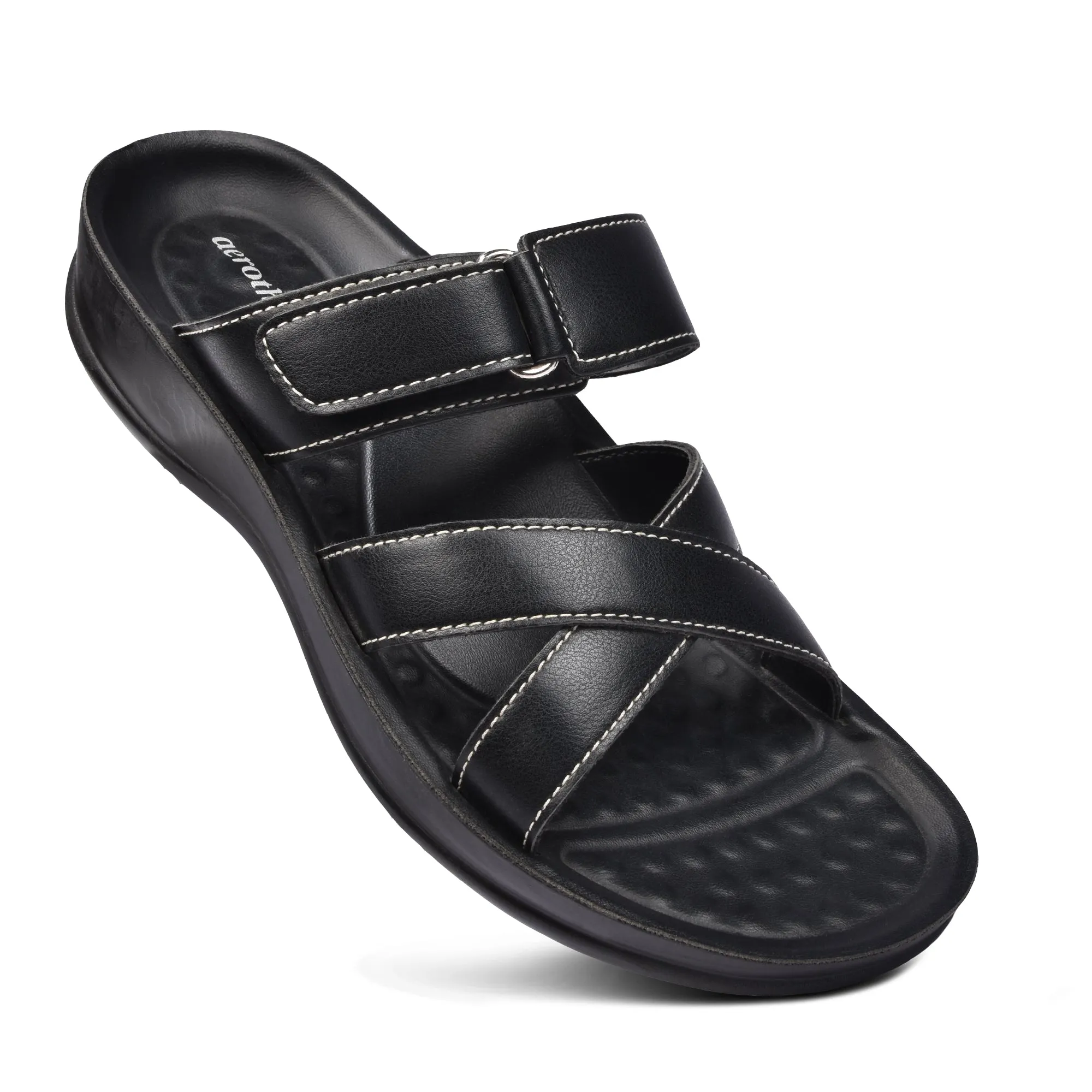 Aerothotic Pasty Women's Velcro Strap Slide Sandals