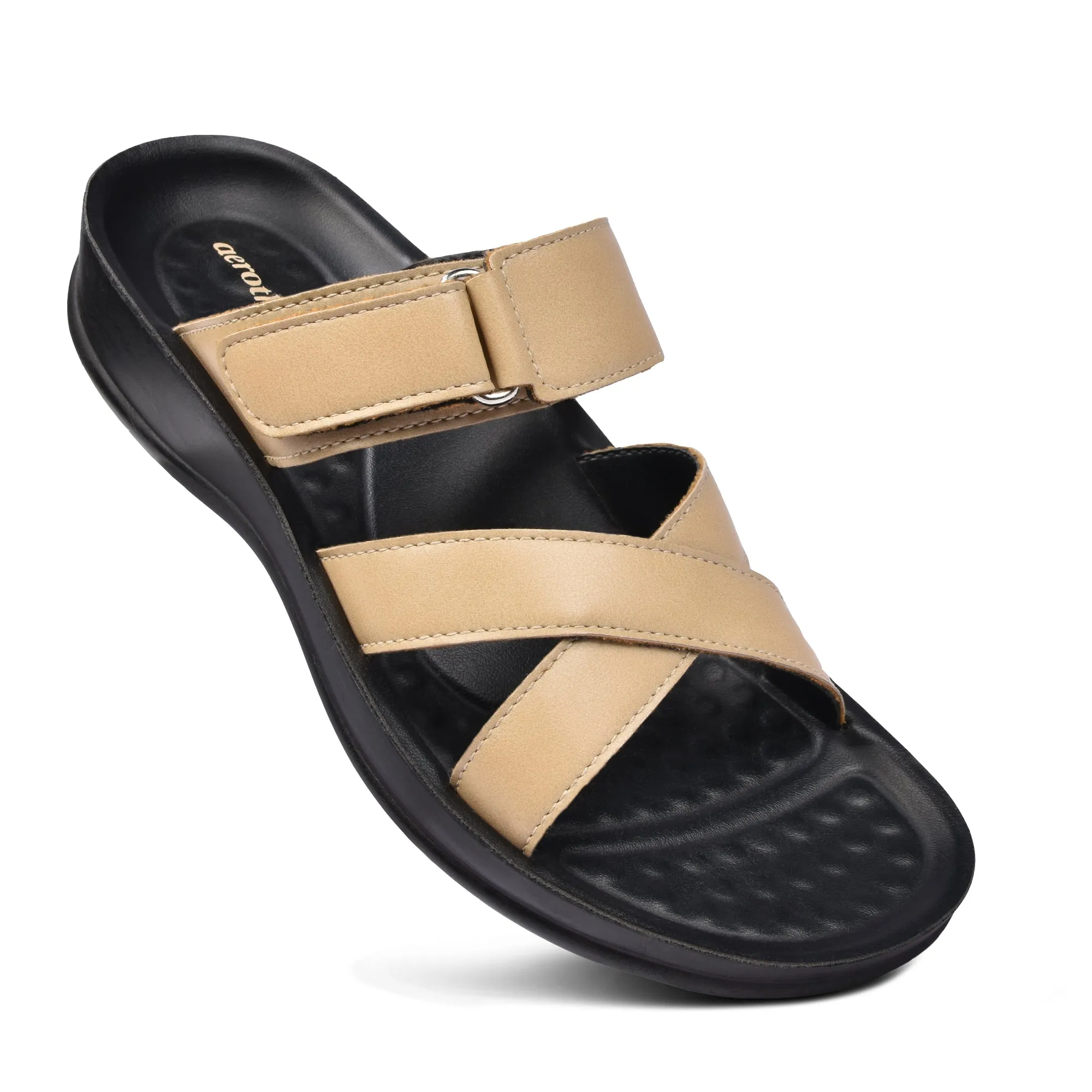 Aerothotic Pasty Women's Velcro Strap Slide Sandals