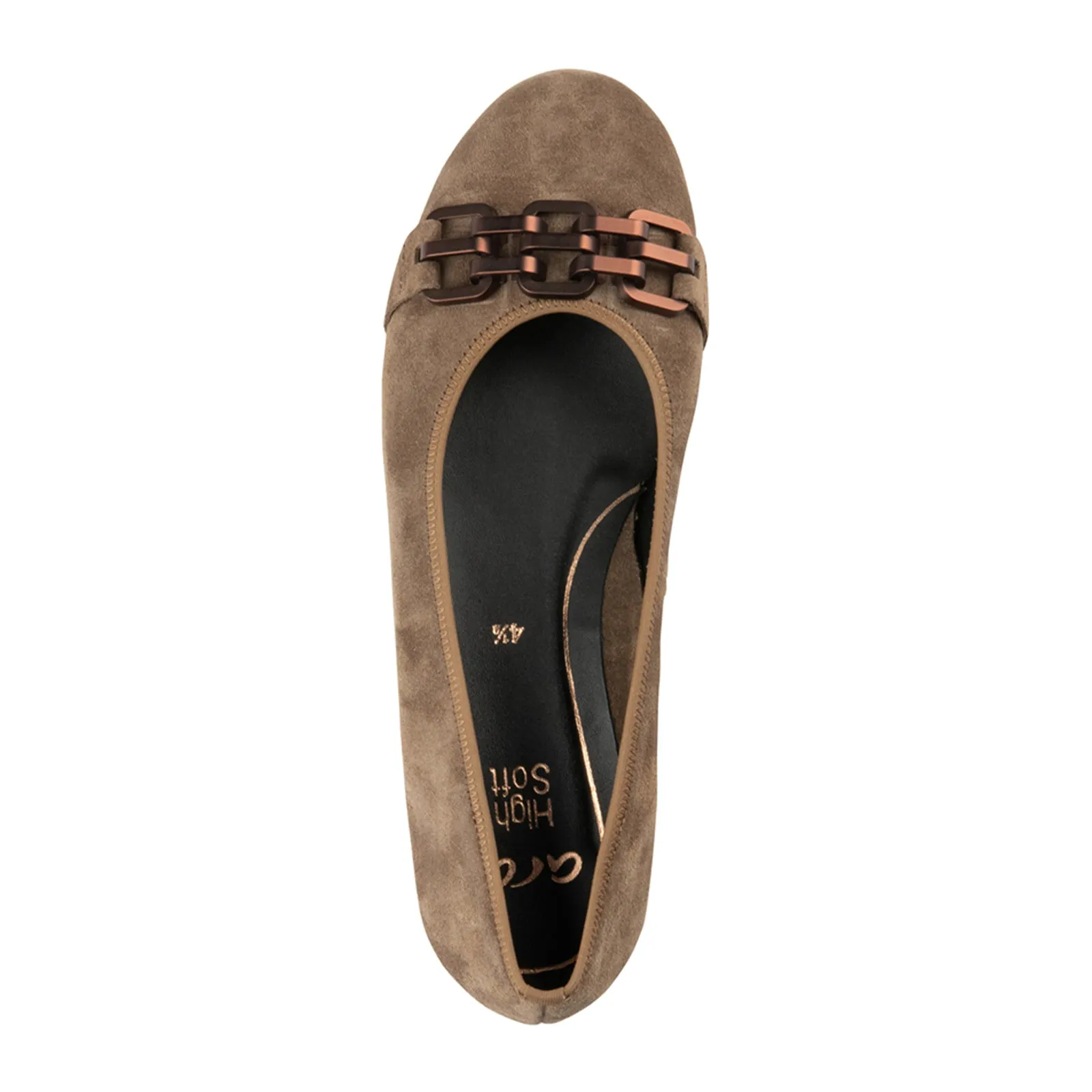 Ara Scout Chain Flat (Women) - Sesame Suede