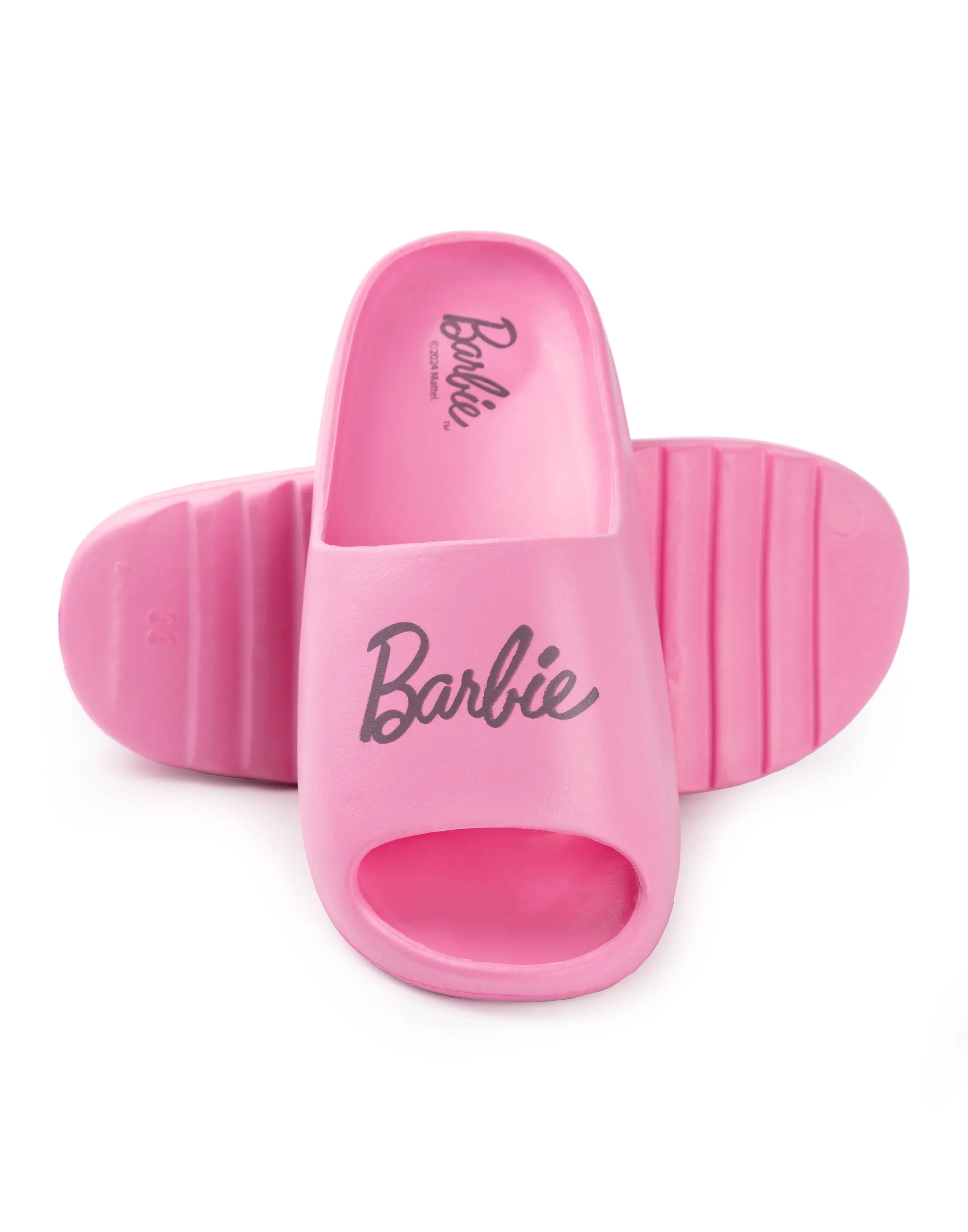 Barbie Girls Pink Summer Sliders Shoes