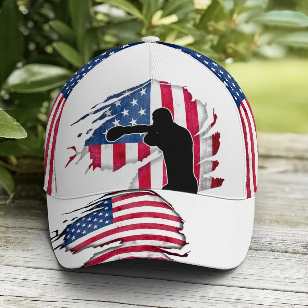 Baseball Cap For Boxing Lovers US Flag Pattern Coolspod