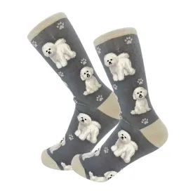 Bichon Frise (Grey) Unisex Crew Socks