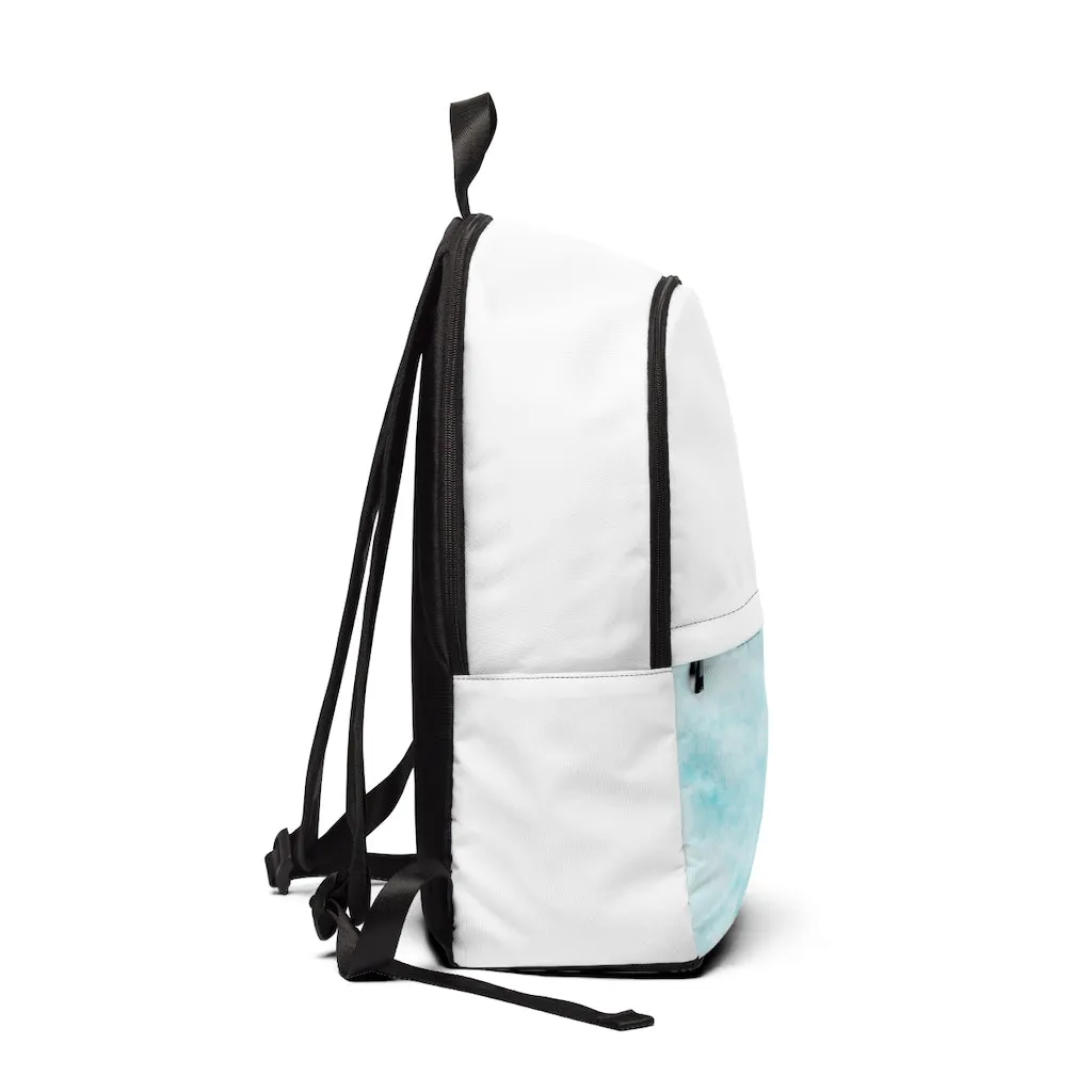 Blue Clouds Unisex Fabric Backpack