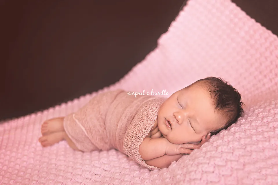 Blush Pink Stretch Knit Baby Wrap