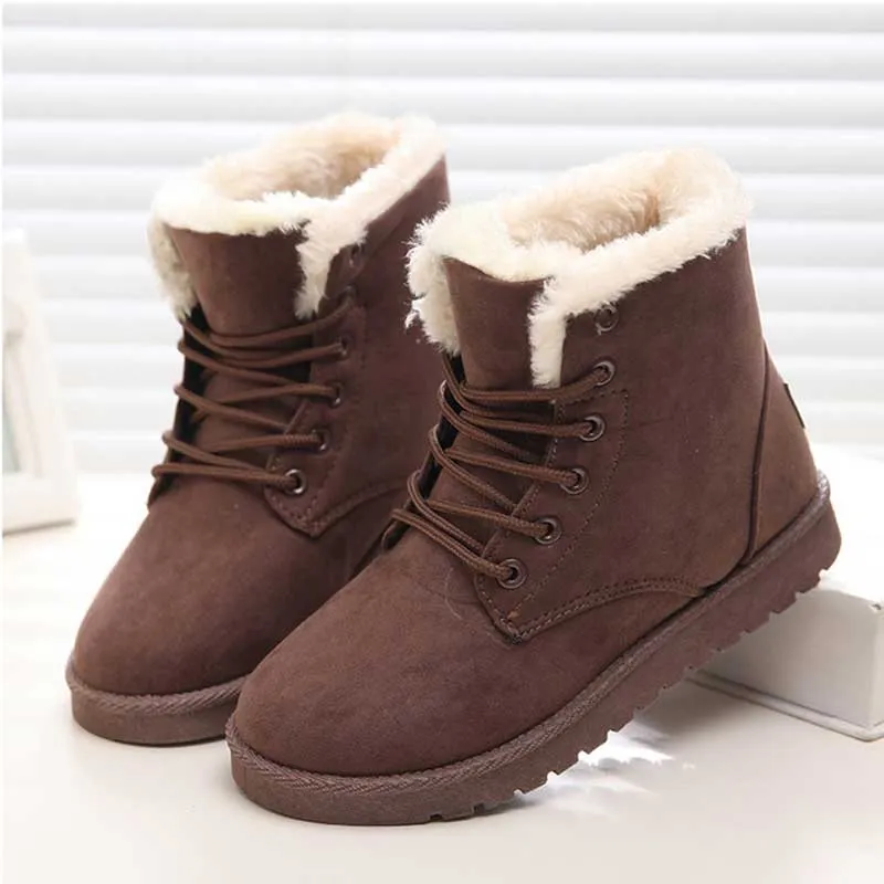 Boots Winter Warm  Women Ankle Boots