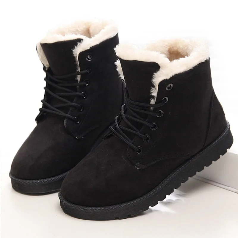 Boots Winter Warm  Women Ankle Boots