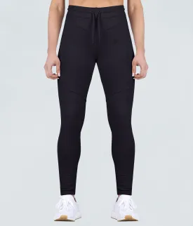 Born Tough Contoured Black Athletic Tracksuit Jogger Leggings for Women