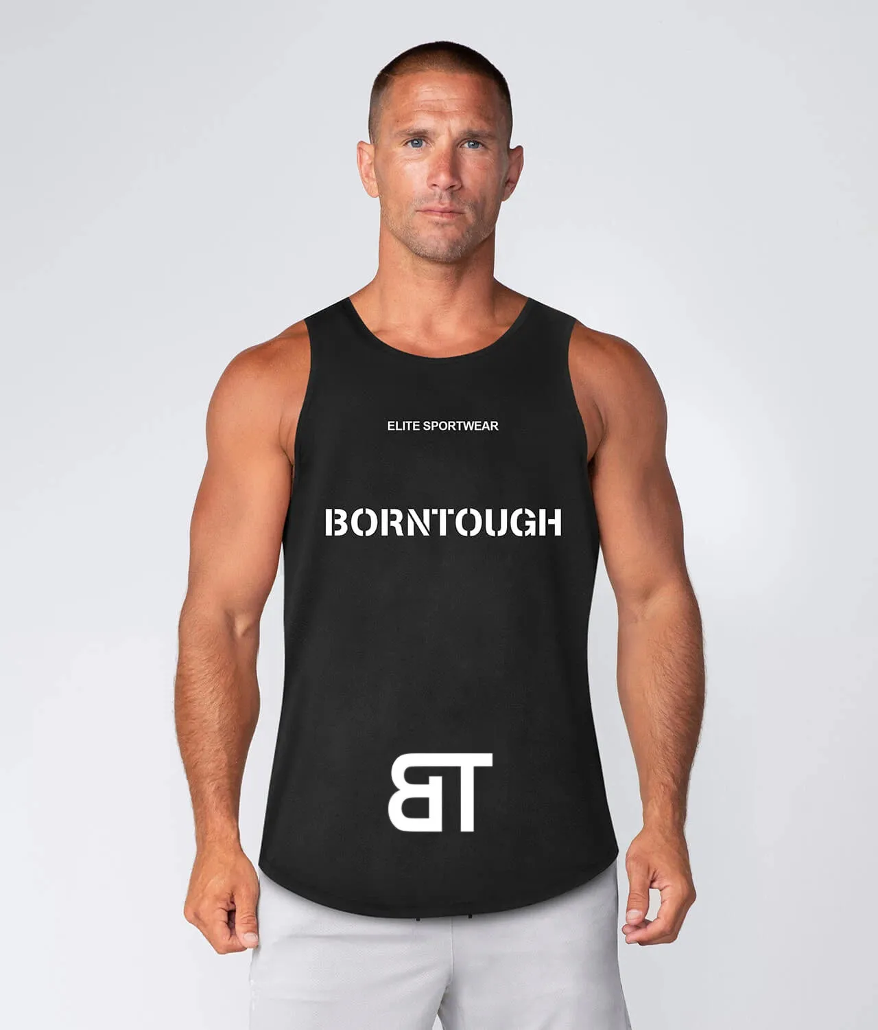 Born Tough Crucial Bounty TD Black Athletic Tank Top for Men