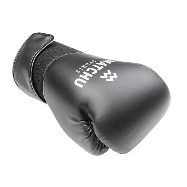 Boxing Gloves - 12/14/16 oz - Adult - Black MATCHU SPORTS, Black