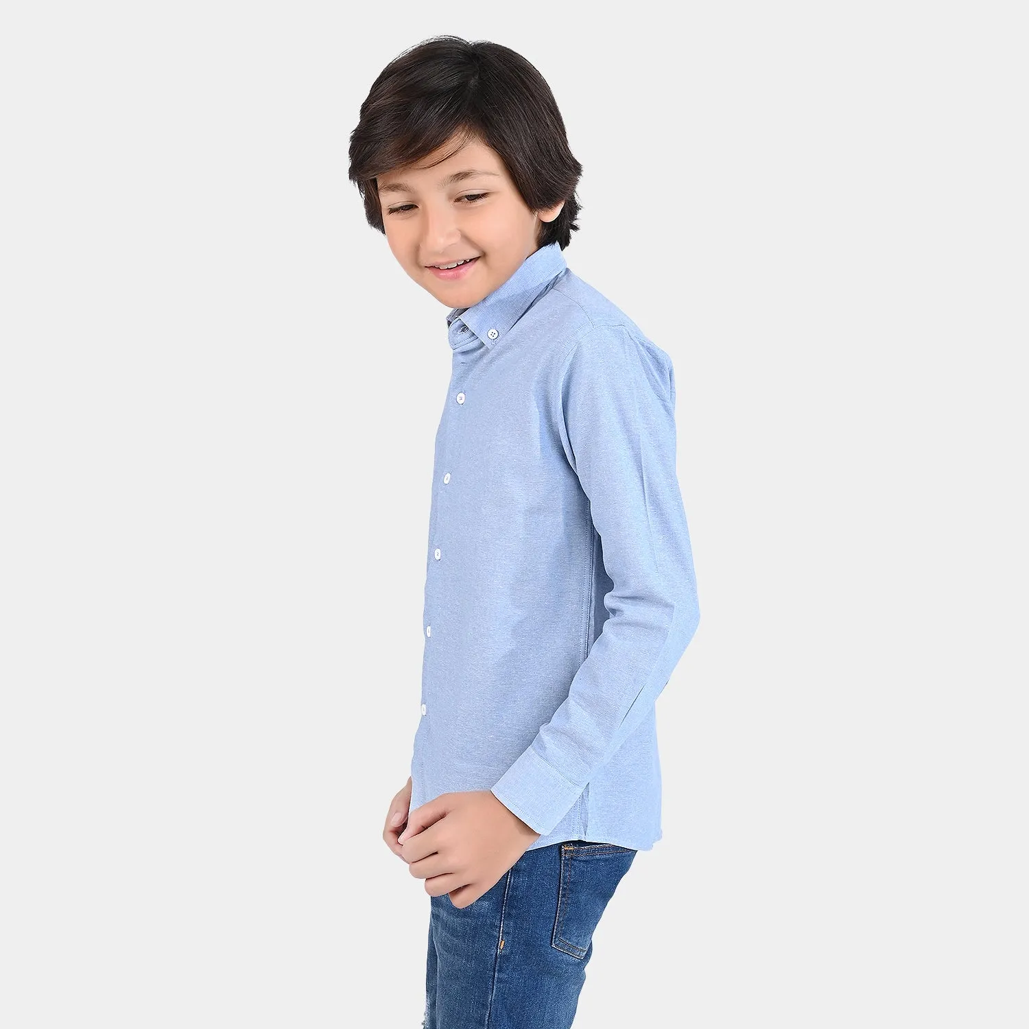 Boys Oxford Formal Shirt - Blue