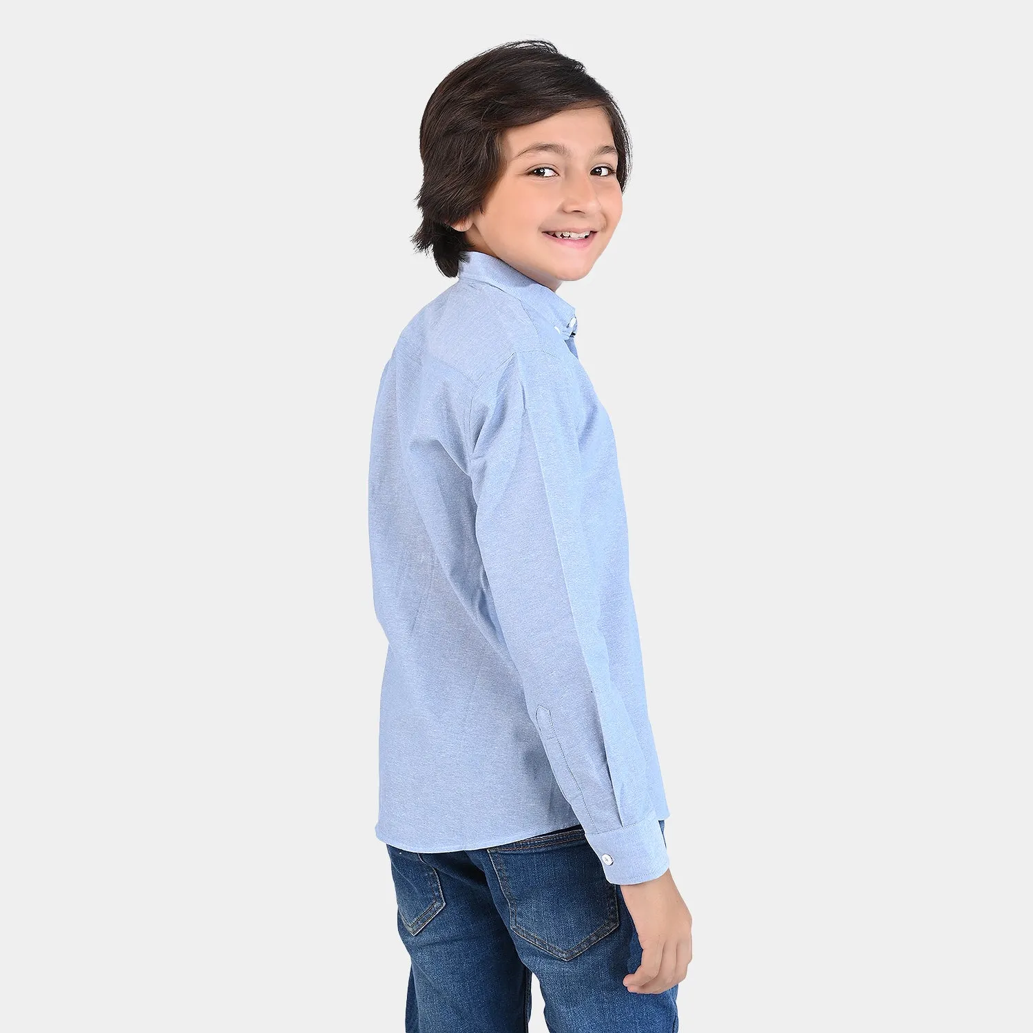 Boys Oxford Formal Shirt - Blue