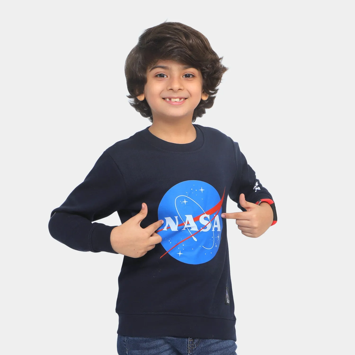 Boys Sweatshirt Nasa - Navy Blue