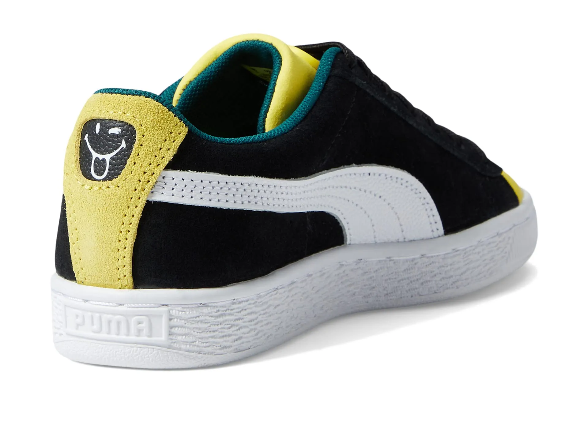 Children's sneakers Puma Suede Smileyworld, black and yellow