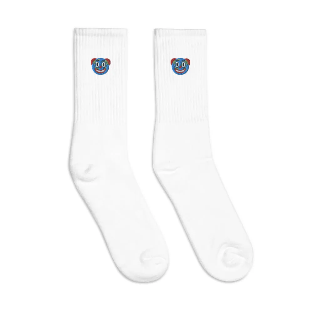 Clown World Embroidered socks