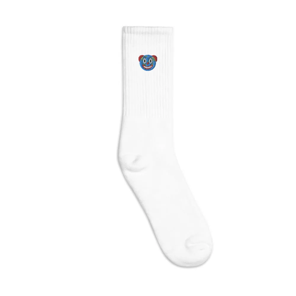 Clown World Embroidered socks
