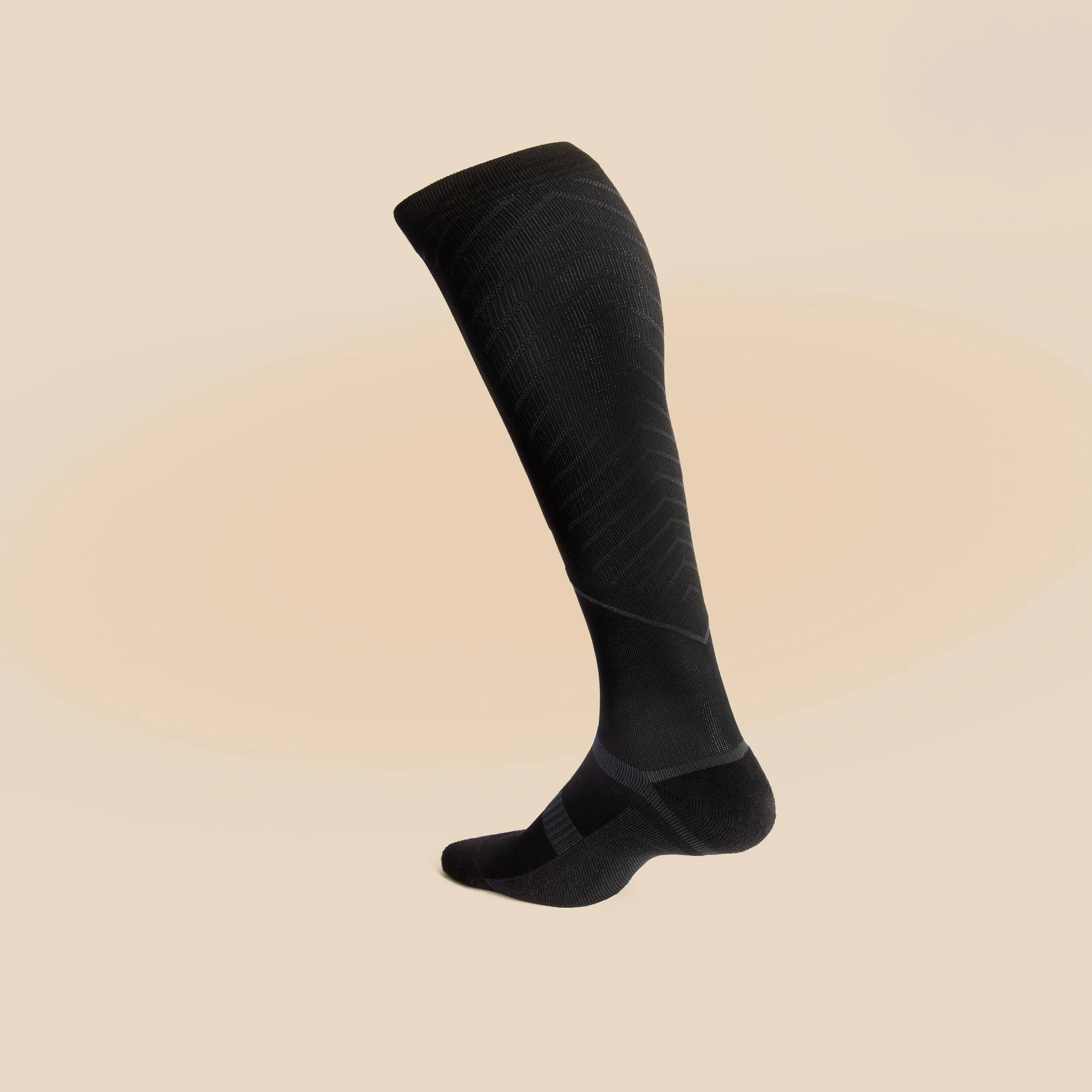 Compression socks black DECATHLON