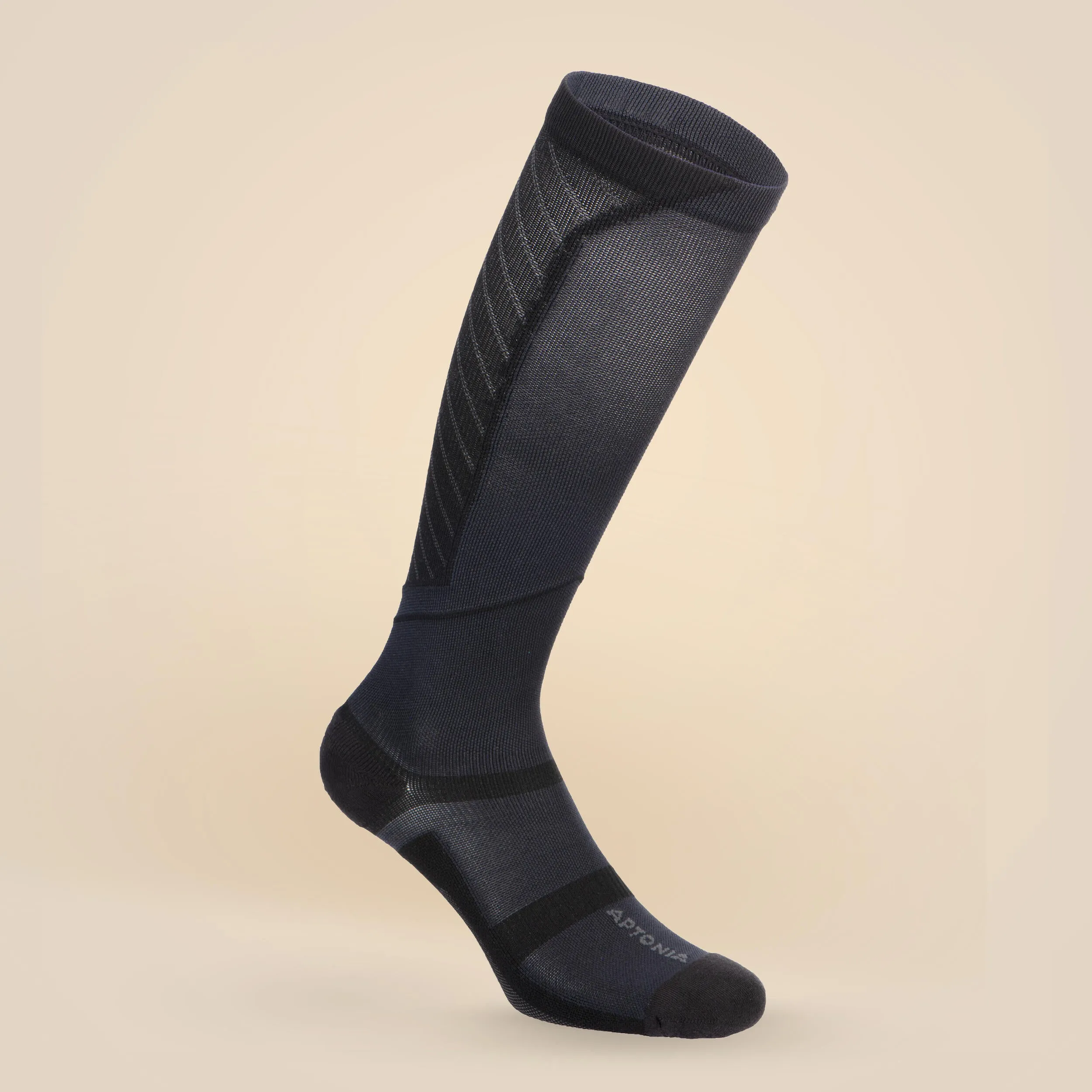 Compression socks black DECATHLON