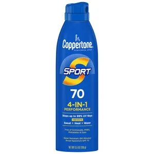 Coppertone Sport Broad Spectrum Sunscreen Spray, Water Resistant, 5.5 OZ