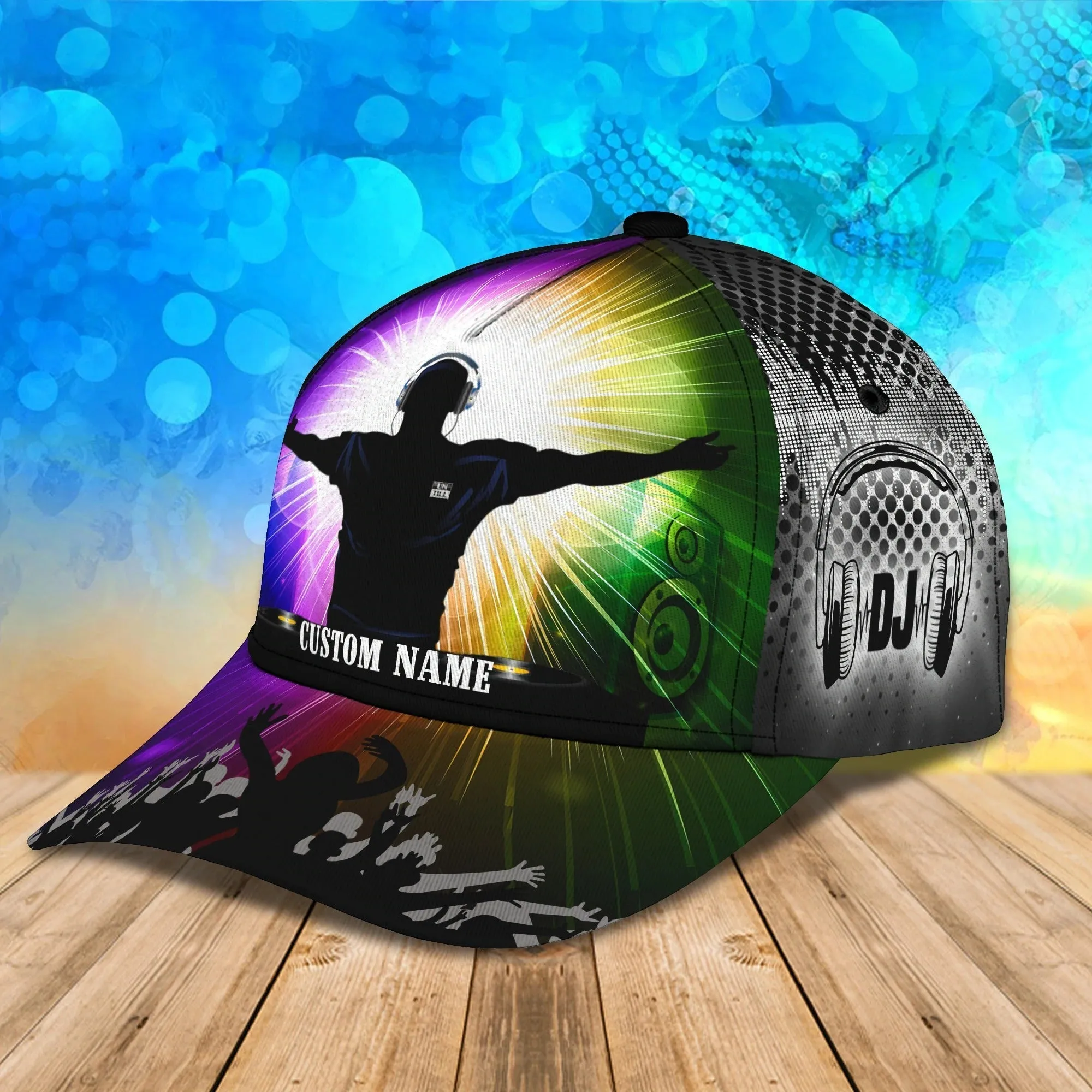 Custom 3D Full Print Cap Hat For Dj, Woman Dj Cap, Men's Deezay Hat, Baseball Dj Cap Hat