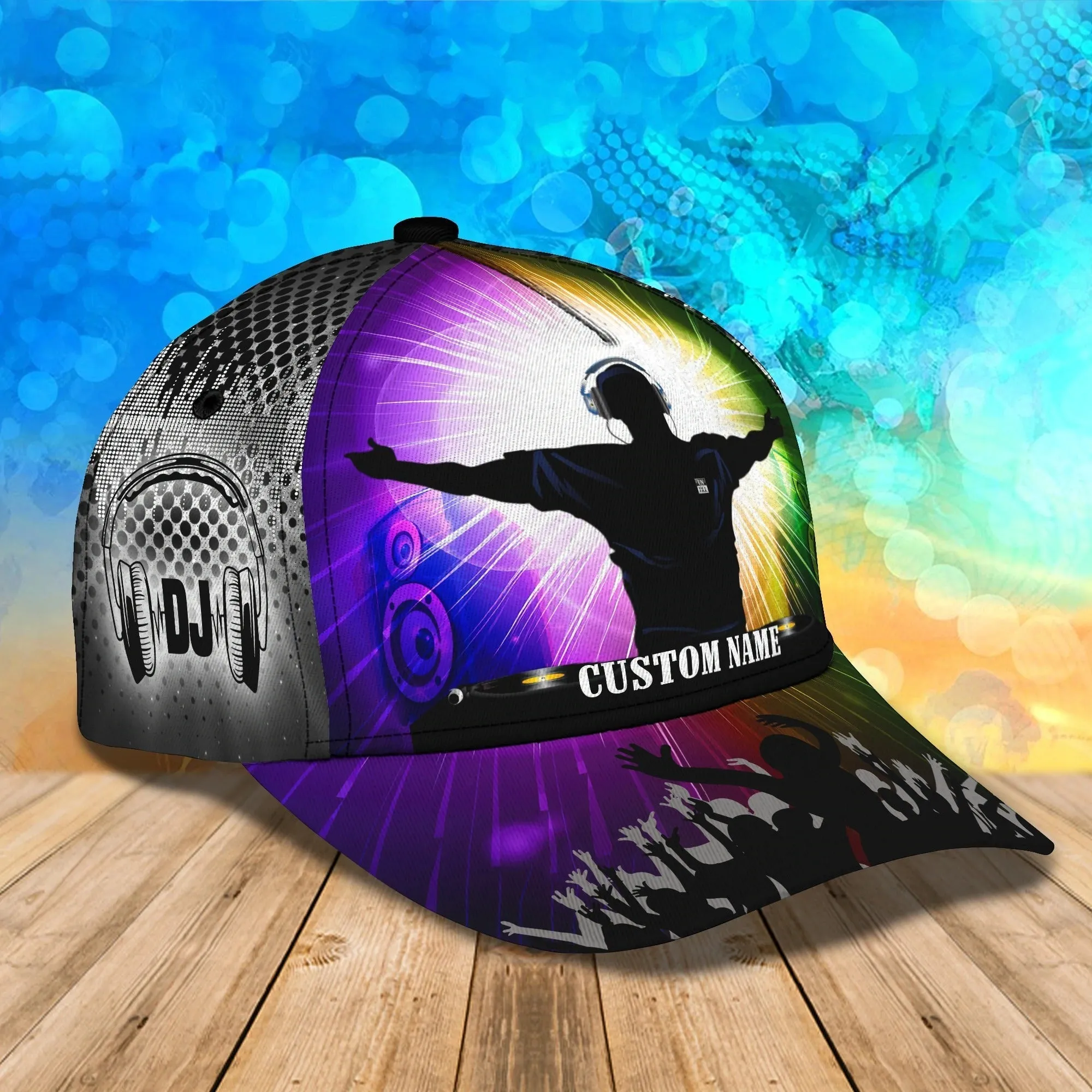 Custom 3D Full Print Cap Hat For Dj, Woman Dj Cap, Men's Deezay Hat, Baseball Dj Cap Hat