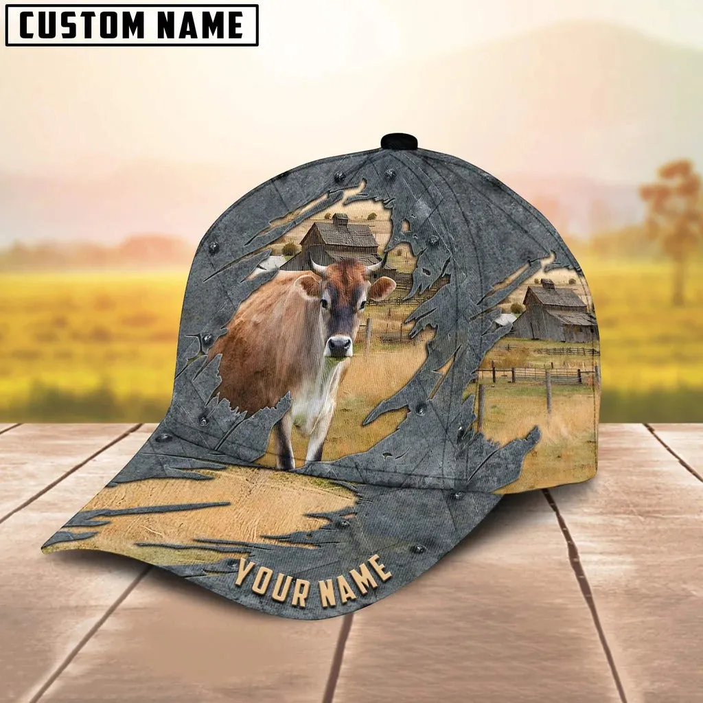 Customized Jersey Cap Hat For Men Women, 3D All Over Print Cap Hat For Farmer