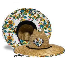 Farmers Defense Straw Hat - Garden Flower