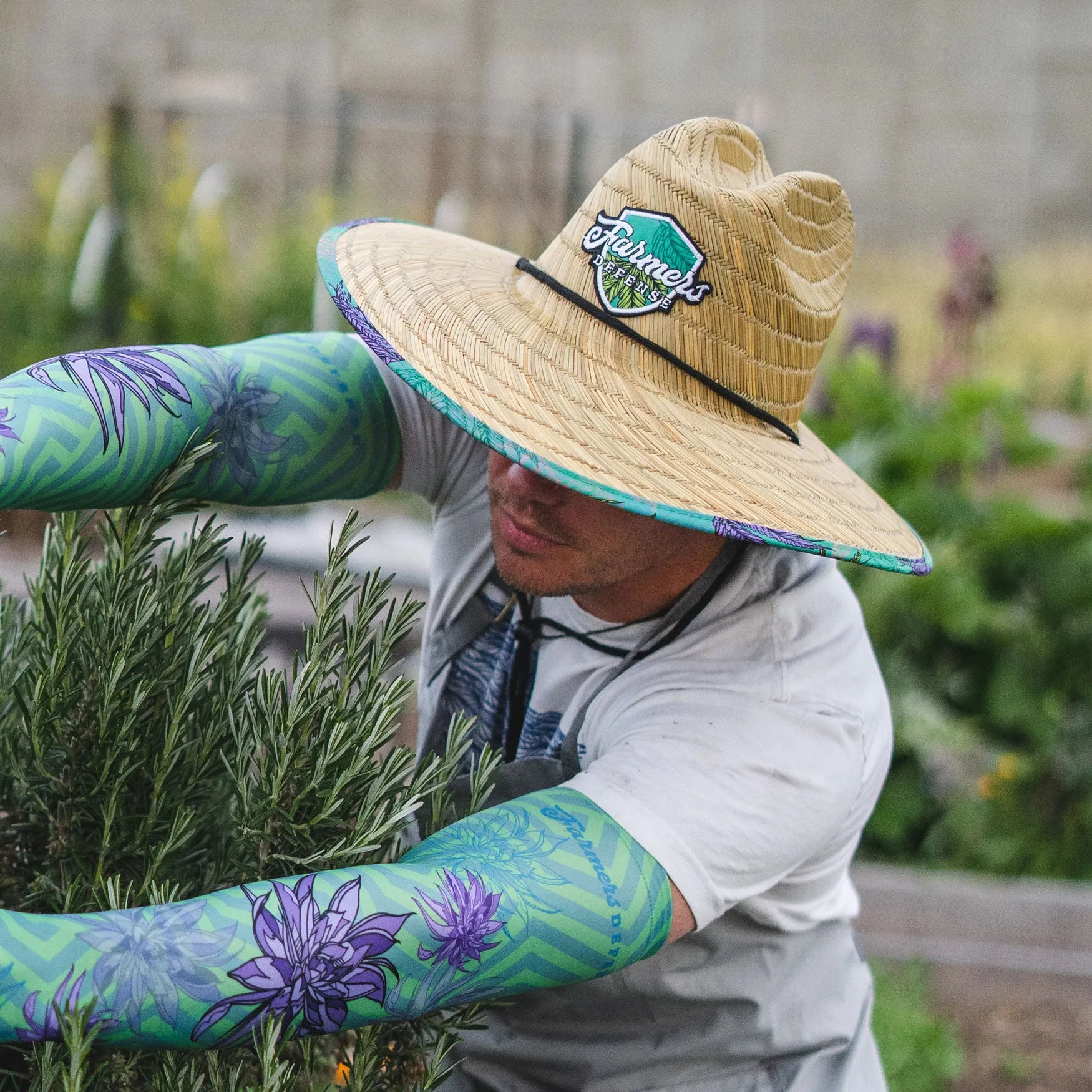 Farmers Defense Straw Hat - Sea-Weed