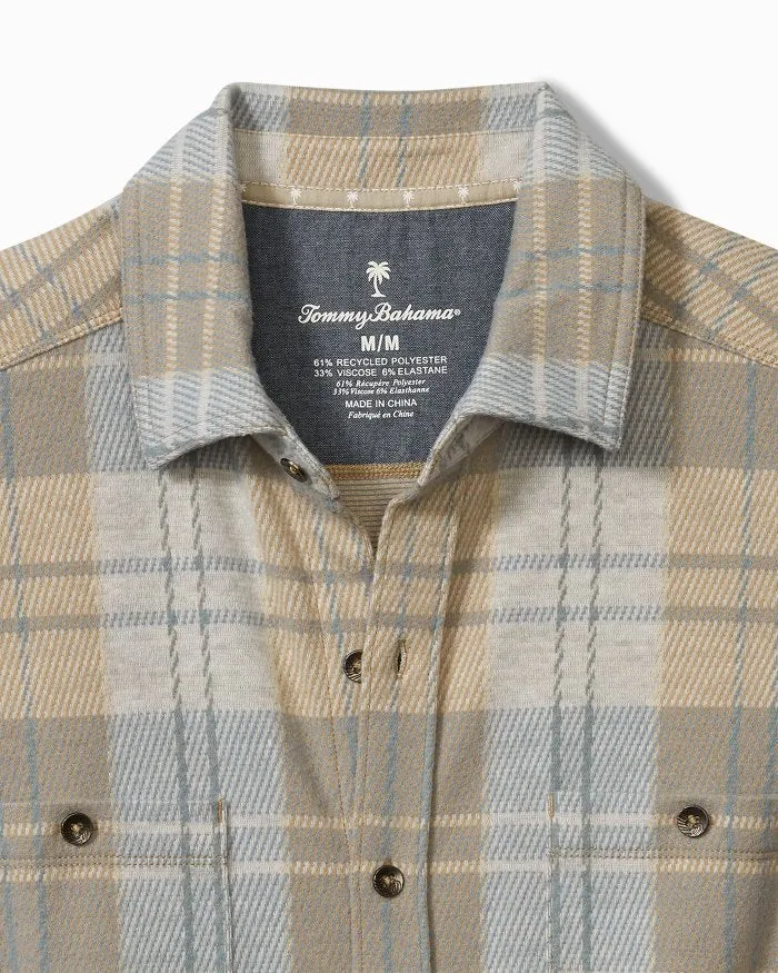 Fireside Modesto Stretch Flannel Shirt in Wind's Breath by Tommy Bahama