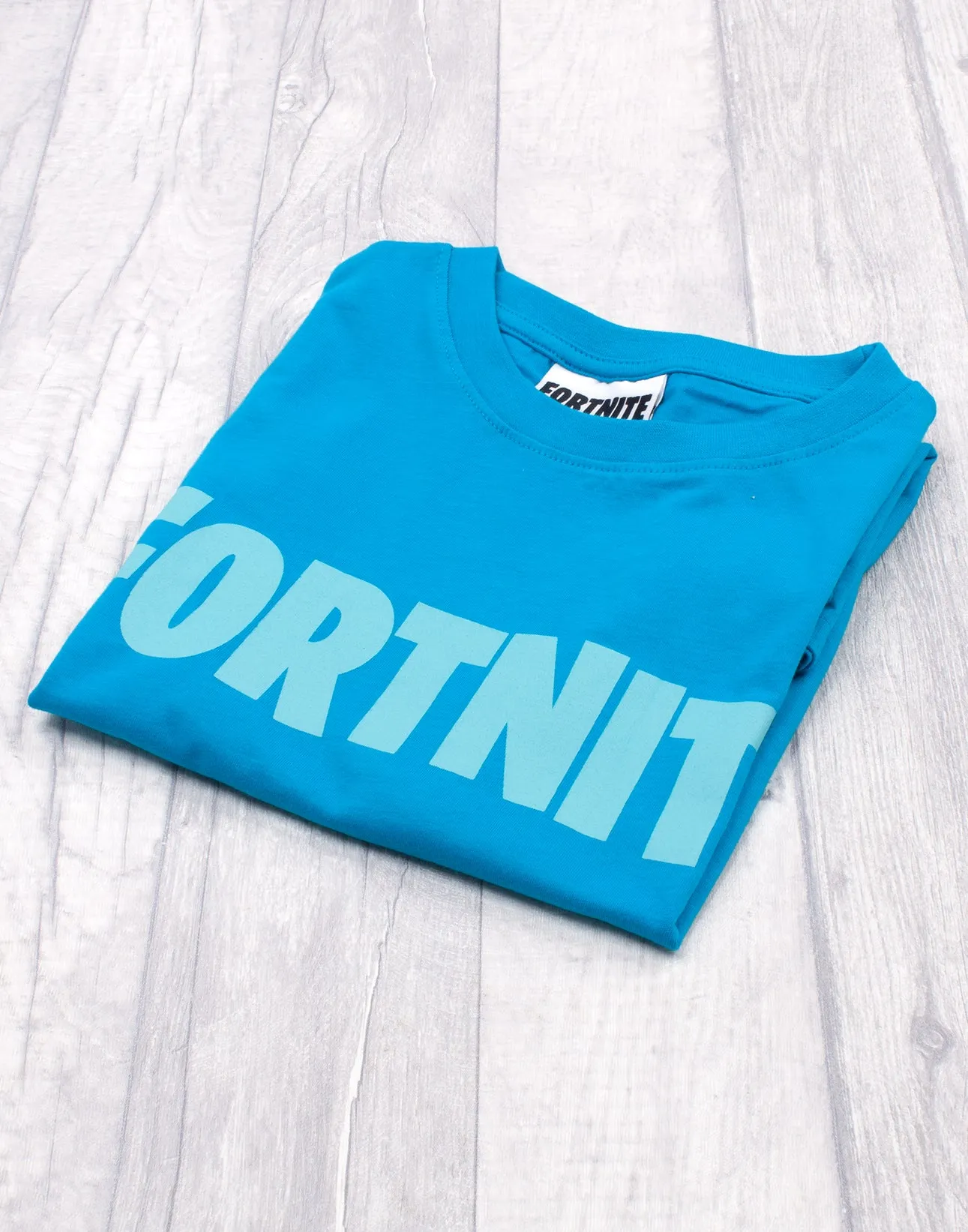 Fortnite Logo Boys Blue OR Black T-Shirt Battle Royale Kids Tee