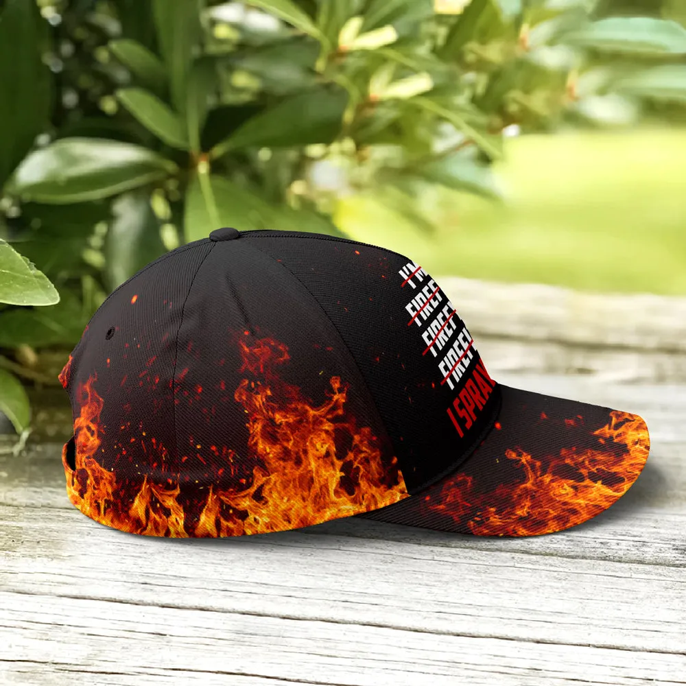 Funny Firefighter Spray Water Baseball Cap Coolspod