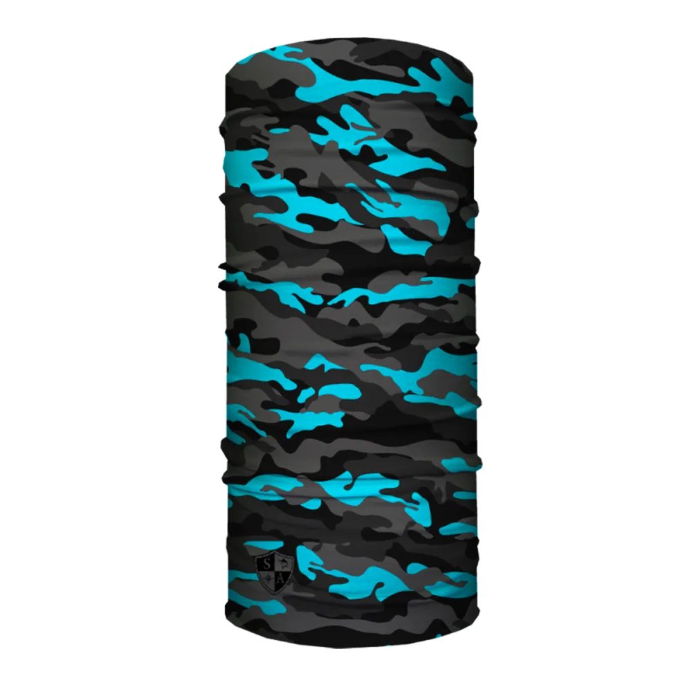 Kids Shields  | Aqua Military Blackout Camo