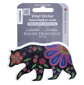 Kim McDonough Celestial Bear Vinyl Sticker