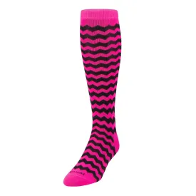 Krazisox Chevron Striped Over the Calf Sock (LP042)