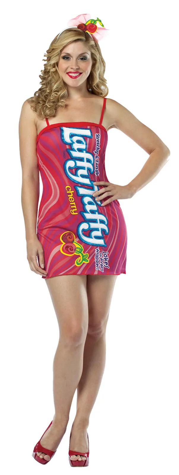 Laffy Taffy Cherry Tank Dress Costume for Tweens