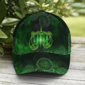 Libra Green Galaxy Pattern Baseball Cap Coolspod