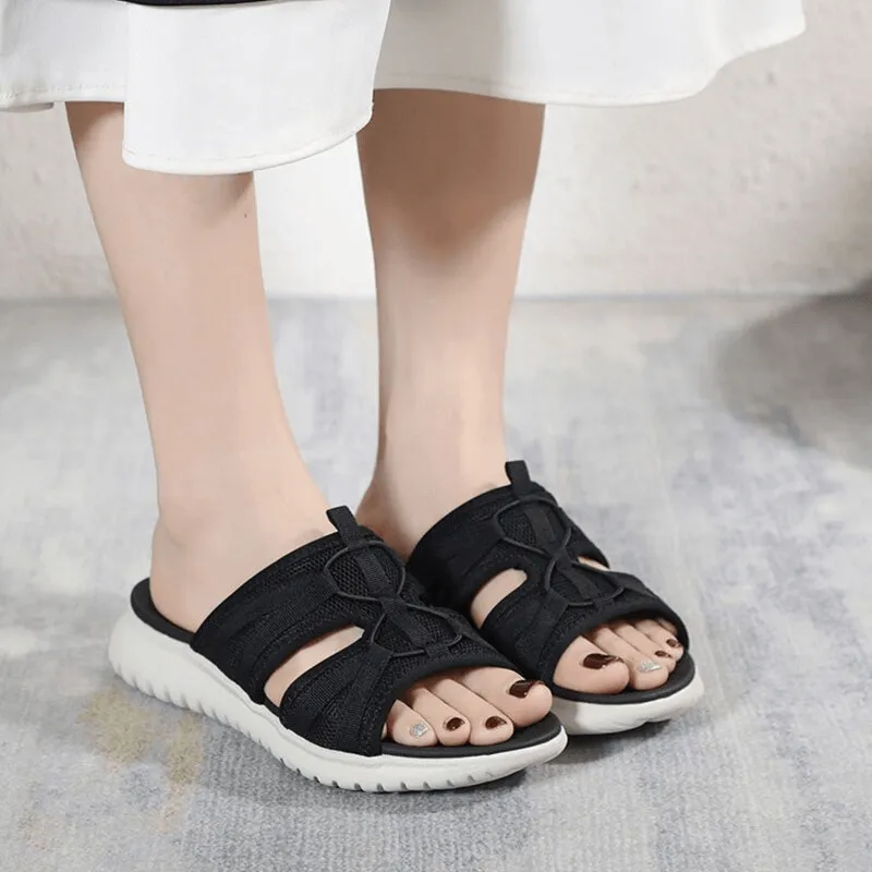 Lightweight Waterproof Athletic Soft Flat Slippers for Women - SF0977