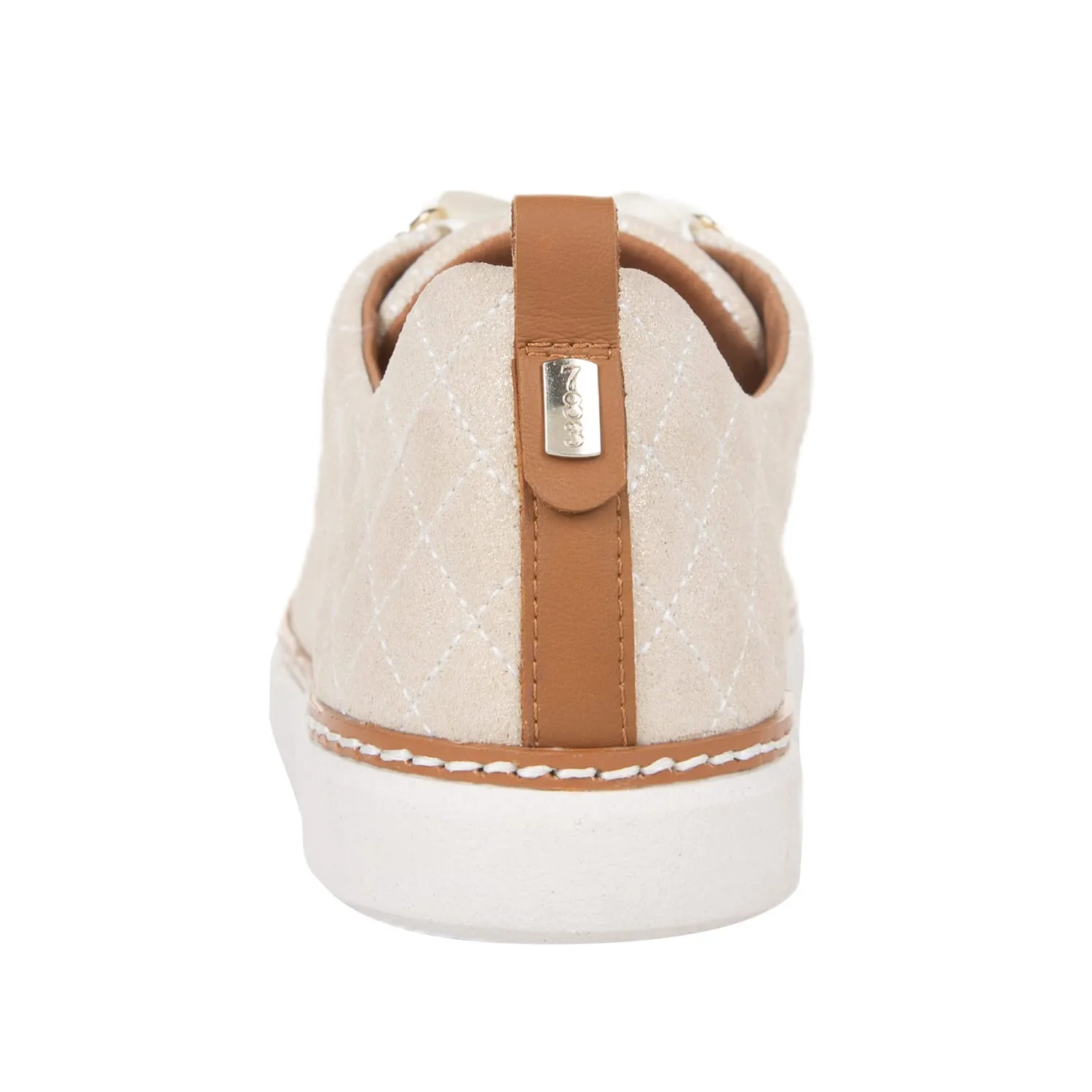 Melissa Walker • Quilted Gold Crème Suede