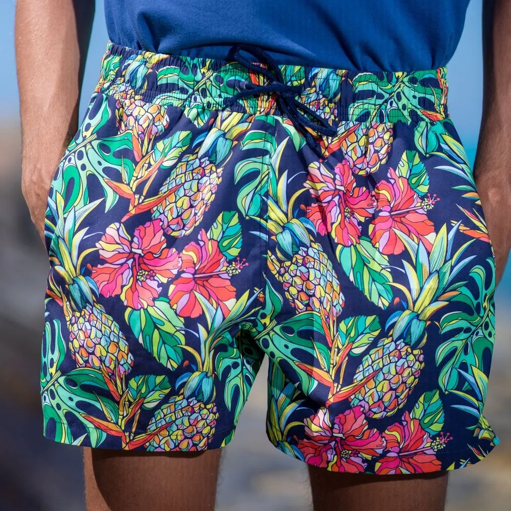 Men summer swimwear Tropical