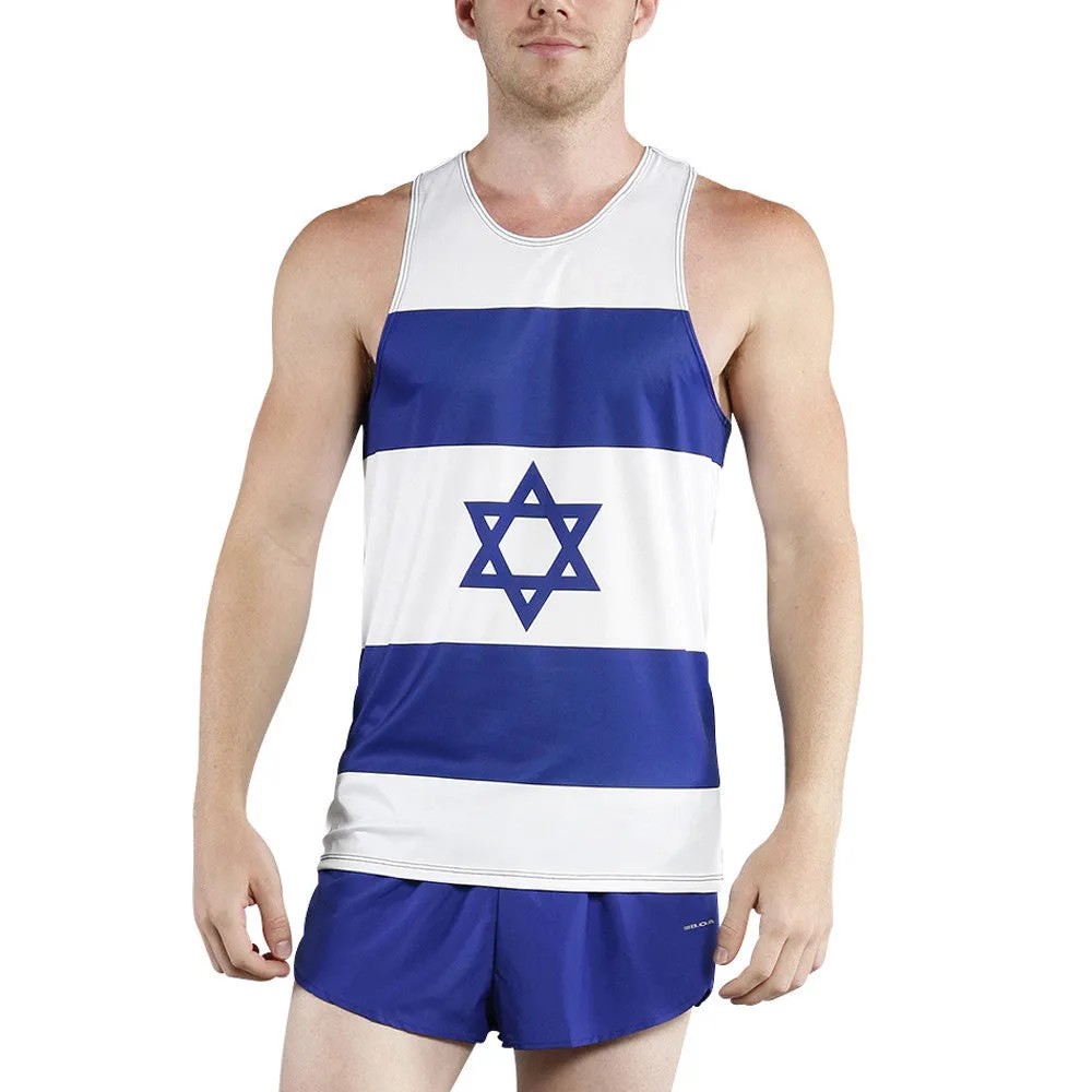 Men's Competitor Lite Printed Singlet [G-I] - Israel