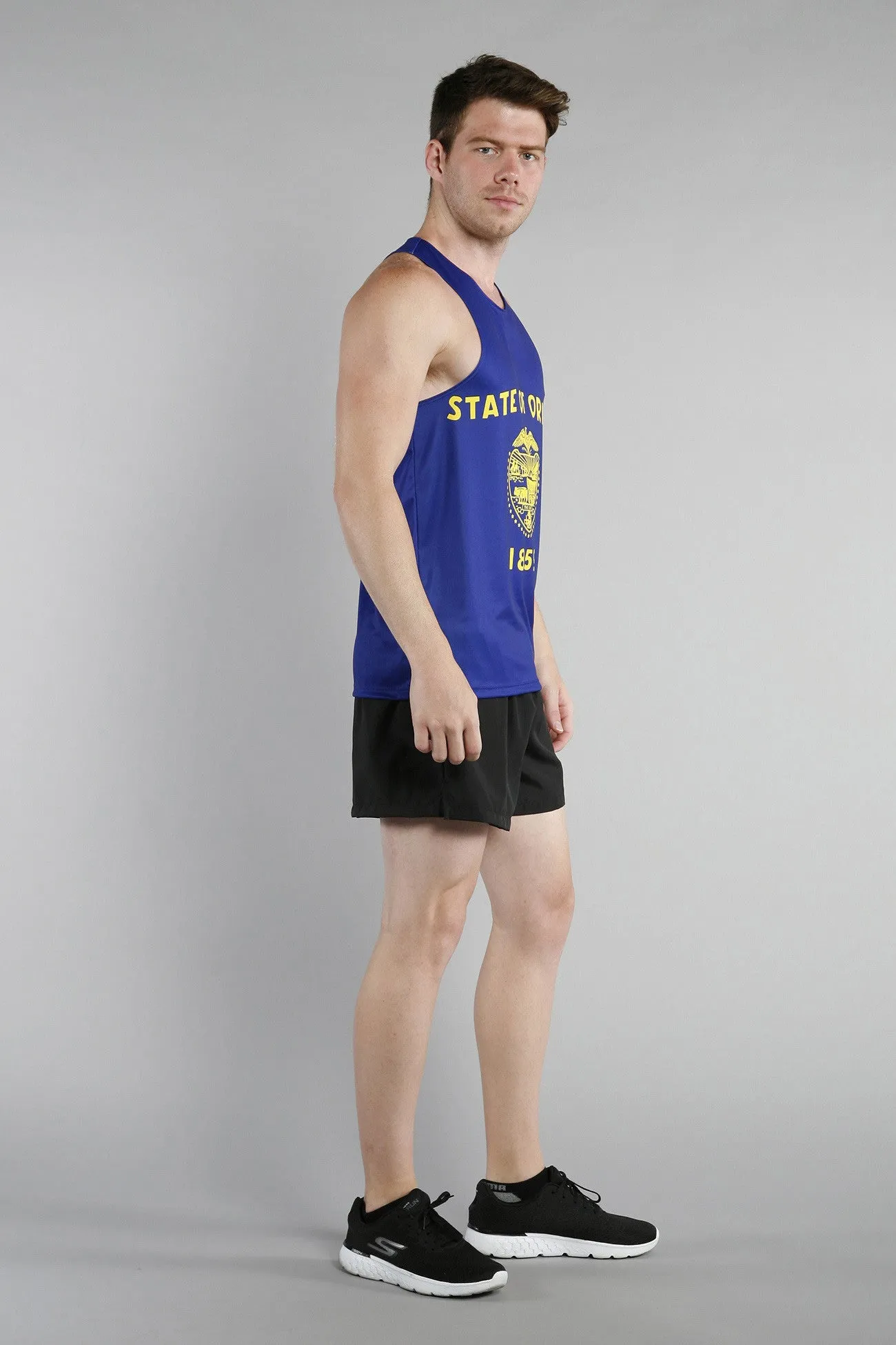 Men's Competitor Lite Printed Singlet [O-R] - Oregon