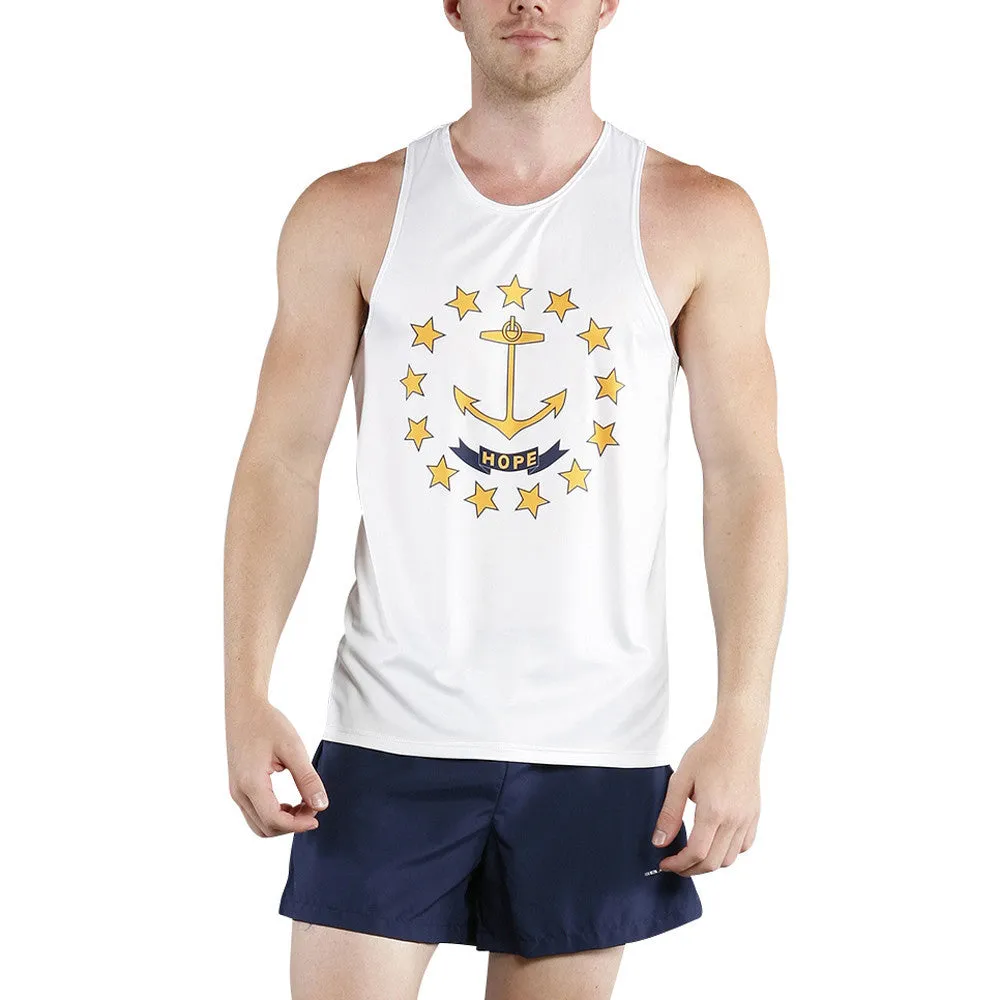 Men's Competitor Lite Printed Singlet [O-R] - Rhode Island