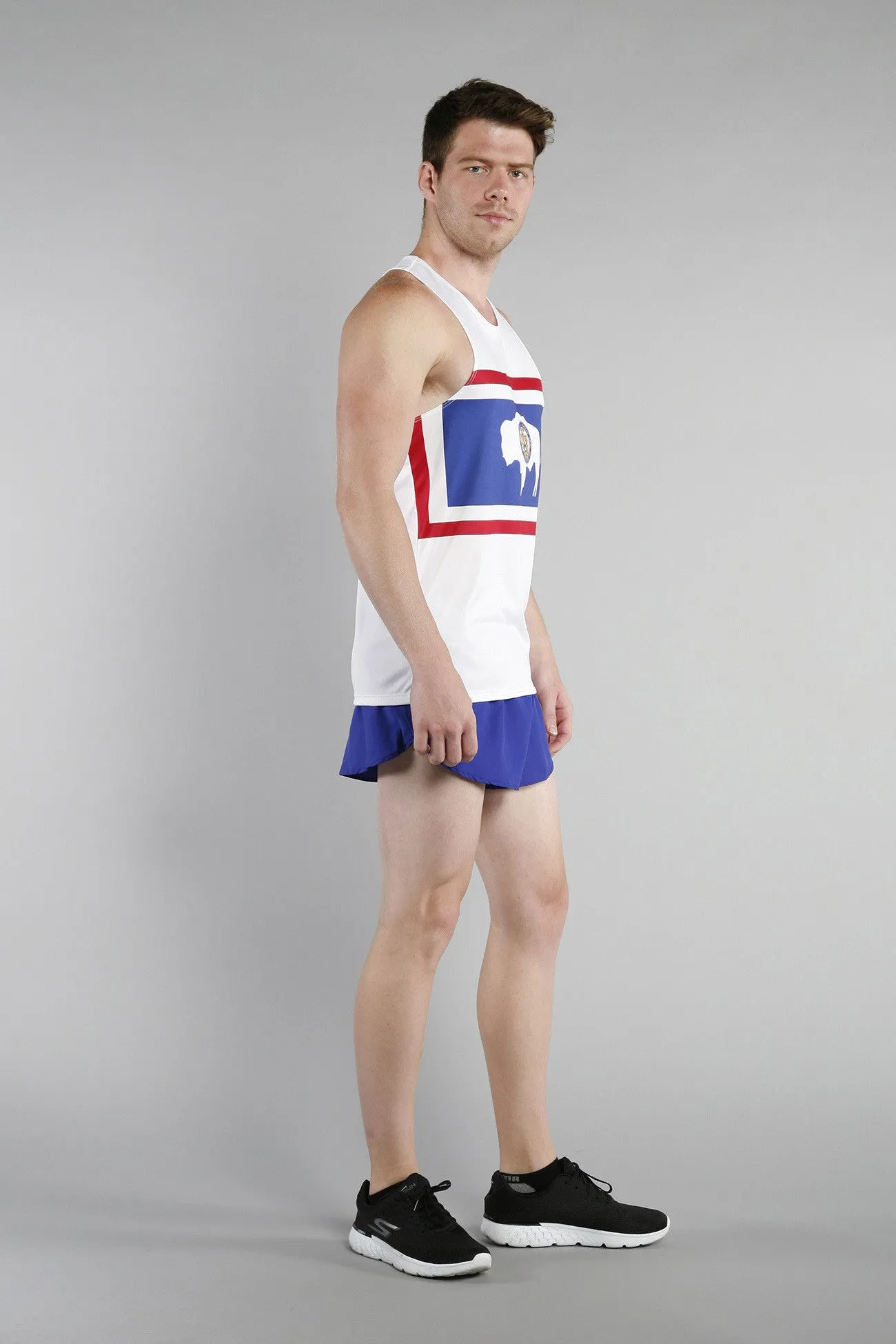 Men's Competitor Lite Printed Singlet [U-Z] - Wyoming