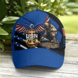 Navy Veteran Honor The Fallen Baseball Cap Coolspod