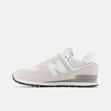 NEW BALANCE KID'S 574 CORE GREY RUNNING SHOES